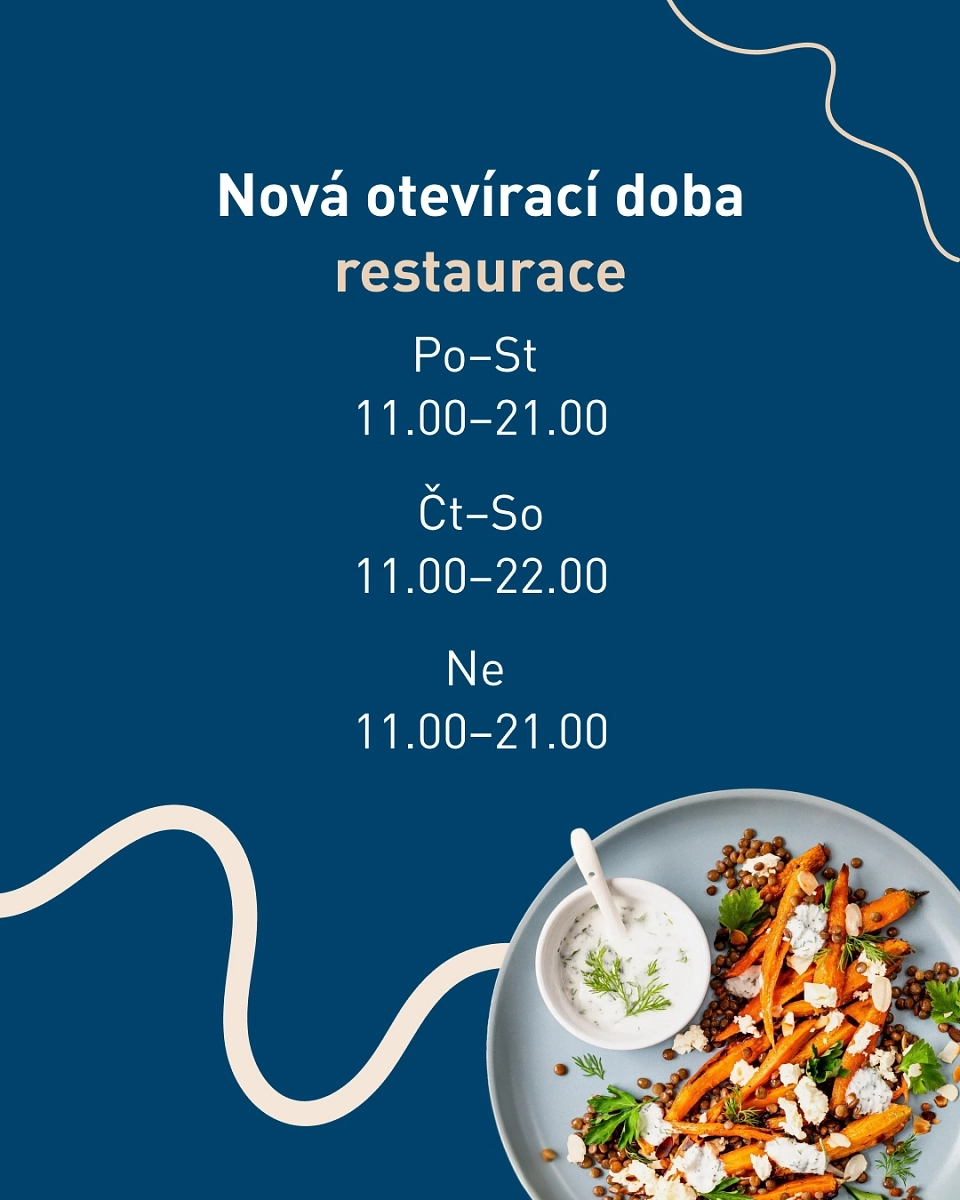 Servírujeme novou otevírací dobu 